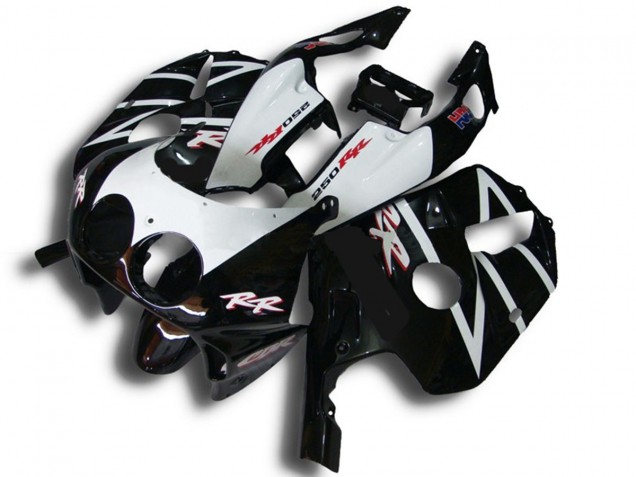 1990-1998 Black White RR Honda CBR250RR Motorcycle Fairing 1990-1998 Black White RR Honda CBR250RR Motorcycle Fairing