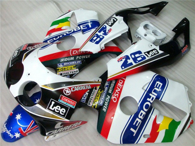 1990-1998 Carrera EuroBet Honda CBR250RR Motorcycle Fairing 1990-1998 Carrera EuroBet Honda CBR250RR Motorcycle Fairing