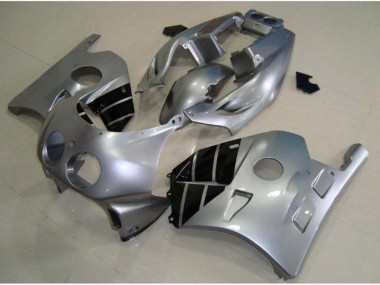 1990-1998 Silver and Black Honda CBR250RR Motorcycle Fairing