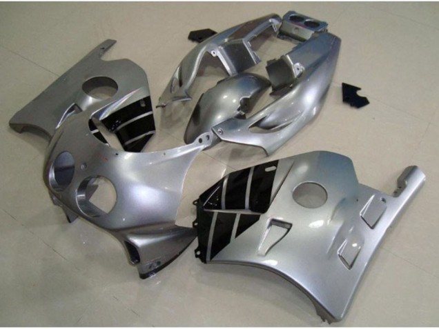 1990-1998 Silver and Black Honda CBR250RR Motorcycle Fairing 1990-1998 Silver and Black Honda CBR250RR Motorcycle Fairing