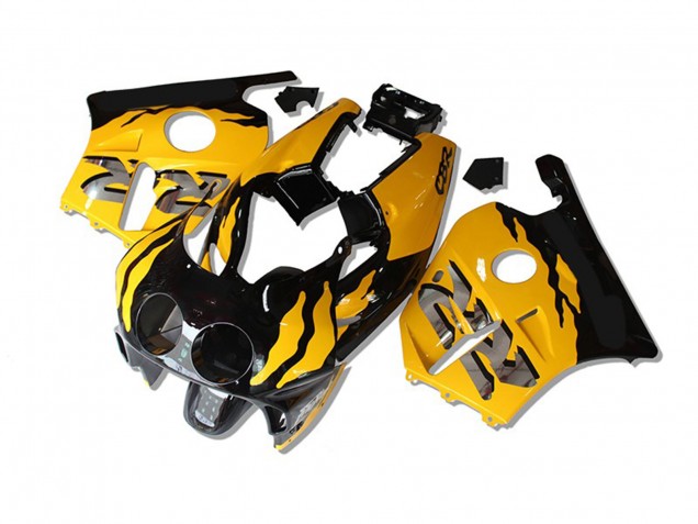 1990-1998 Yellow Black RR Honda CBR250RR Motorcycle Fairing 1990-1998 Yellow Black RR Honda CBR250RR Motorcycle Fairing