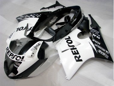 1996-2007 Black White Repsol Honda CBR1100XX Motorcycle Fairing