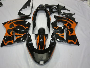 1996-2007 Black and Orange Honda CBR1100XX Motorcycle Fairing