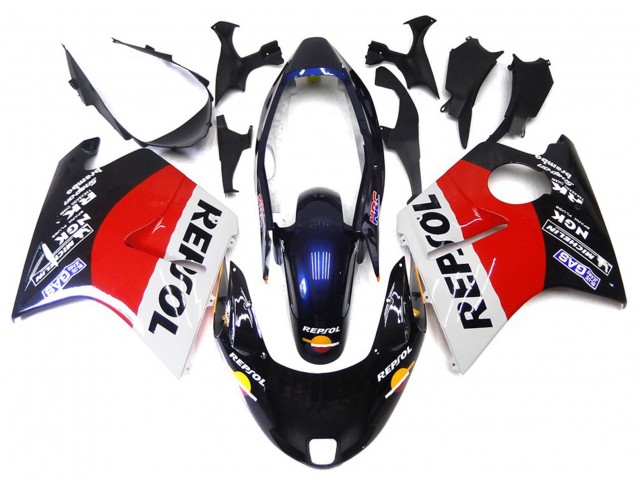 1996-2007 Red Black and White Repsol Honda CBR1100XX Motorcycle Fairing 1996-2007 Red Black and White Repsol Honda CBR1100XX Motorcycle Fairing