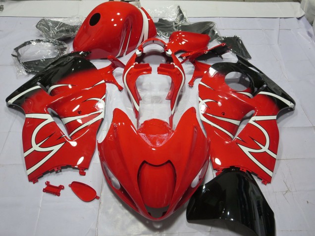 1997-2007 Black and White Suzuki GSXR 1300 Hayabusa Motorcycle Fairing 1997-2007 Black and White Suzuki GSXR 1300 Hayabusa Motorcycle Fairing