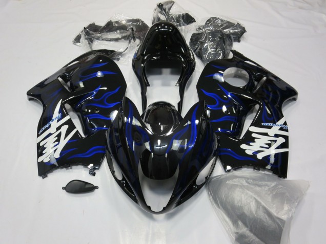 1997-2007 Blue Swirl Suzuki GSXR 1300 Hayabusa Motorcycle Fairing
