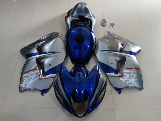 1997-2007 Deep Blue & Silver Suzuki GSXR 1300 Hayabusa Motorcycle Fairing 1997-2007 Deep Blue & Silver Suzuki GSXR 1300 Hayabusa Motorcycle Fairing