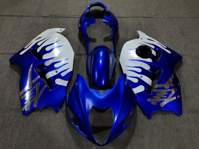 1997-2007 Gloss Blue and White Suzuki GSXR 1300 Hayabusa Motorcycle Fairing 1997-2007 Gloss Blue and White Suzuki GSXR 1300 Hayabusa Motorcycle Fairing
