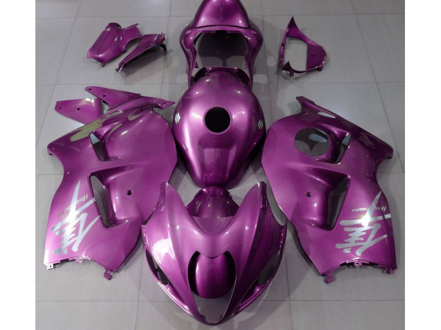 1997-2007 Gloss Pink & Silver Logo Suzuki GSXR 1300 Hayabusa Motorcycle Fairing 1997-2007 Gloss Pink & Silver Logo Suzuki GSXR 1300 Hayabusa Motorcycle Fairing