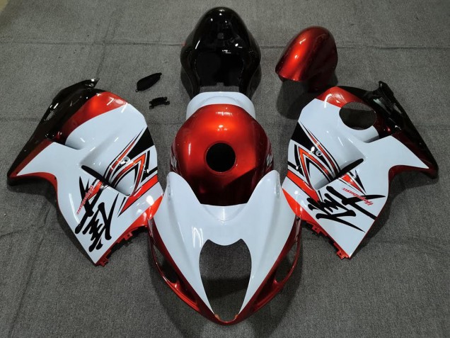 1997-2007 Gloss White and Orange Suzuki GSXR 1300 Hayabusa Motorcycle Fairing 1997-2007 Gloss White and Orange Suzuki GSXR 1300 Hayabusa Motorcycle Fairing