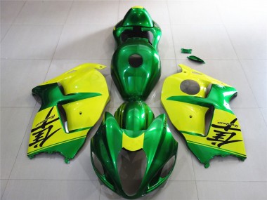 1997-2007 Green and Yellow Suzuki GSXR 1300 Hayabusa Motorcycle Fairing