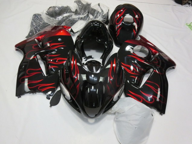 1997-2007 Red Flame Suzuki GSXR 1300 Hayabusa Motorcycle Fairing 1997-2007 Red Flame Suzuki GSXR 1300 Hayabusa Motorcycle Fairing