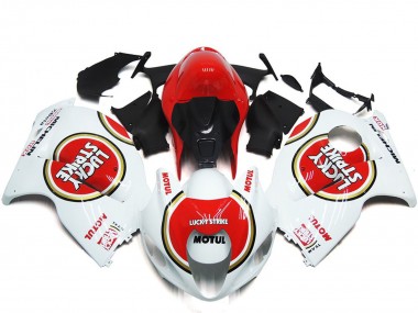 1997-2007 Red Lucky Strike Style Suzuki GSXR 1300 Hayabusa Motorcycle Fairing