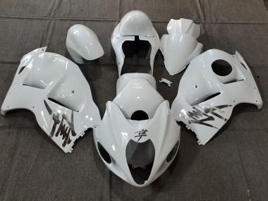 1997-2007 White Gloss OEM Style with Silver Decals Suzuki GSXR 1300 Hayabusa Motorcycle Fairing