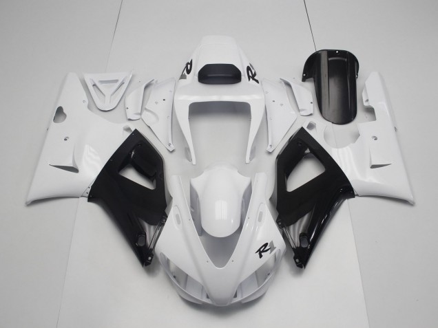 1998-1999 Black and White Yamaha R1 Motorcycle Fairing 1998-1999 Black and White Yamaha R1 Motorcycle Fairing