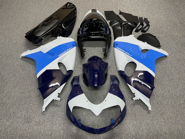 1998-2003 Gloss White and Blue Suzuki TL1000R Motorcycle Fairing 1998-2003 Gloss White and Blue Suzuki TL1000R Motorcycle Fairing