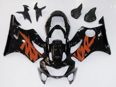 1999-2000 Gloss Black & Orange Honda CBR600 F4 Motorcycle Fairing