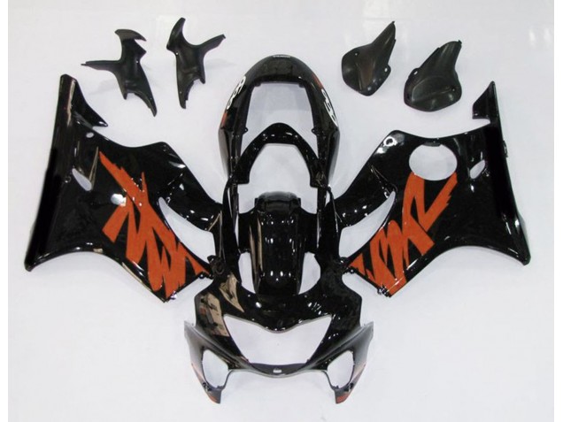 1999-2000 Gloss Black & Orange Honda CBR600 F4 Motorcycle Fairing 1999-2000 Gloss Black & Orange Honda CBR600 F4 Motorcycle Fairing