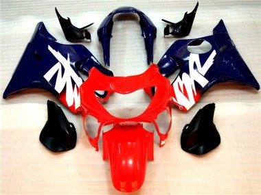 1999-2000 Gloss Red and Blue Honda CBR600 F4 Motorcycle Fairing