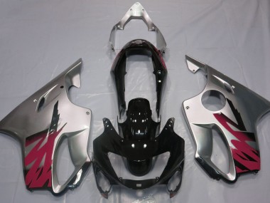 1999-2000 Gloss Silver & Red Honda CBR600 F4 Motorcycle Fairing