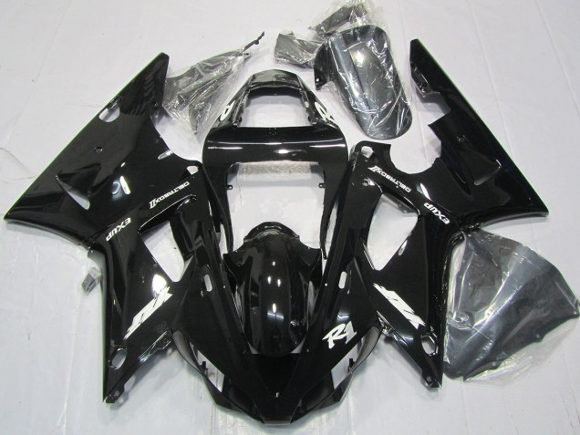 2000-2001 Gloss Black Yamaha R1 Motorcycle Fairing 2000-2001 Gloss Black Yamaha R1 Motorcycle Fairing