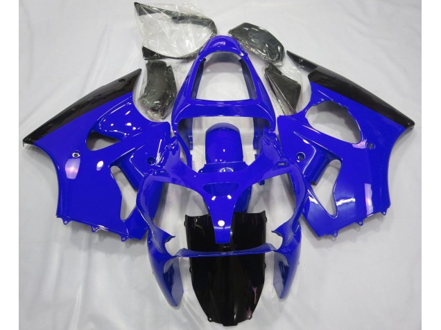 2000-2002 Gloss Blue & Black Kawasaki ZX6R Motorcycle Fairing 2000-2002 Gloss Blue & Black Kawasaki ZX6R Motorcycle Fairing