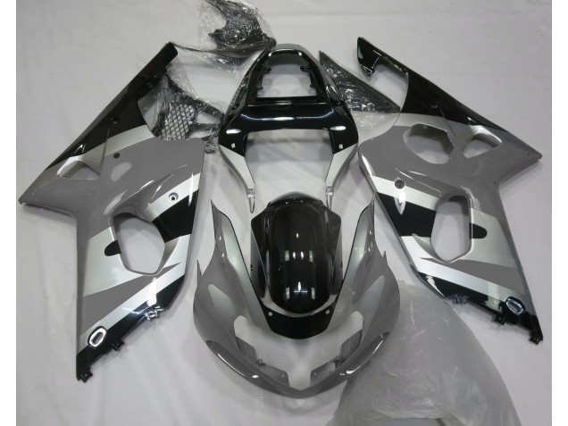 2000-2002 Grey Silver OEM Style Suzuki GSXR 1000 Motorcycle Fairing 2000-2002 Grey Silver OEM Style Suzuki GSXR 1000 Motorcycle Fairing