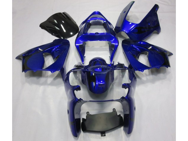 2000-2002 Metallic Blue Kawasaki ZX6R Motorcycle Fairing 2000-2002 Metallic Blue Kawasaki ZX6R Motorcycle Fairing