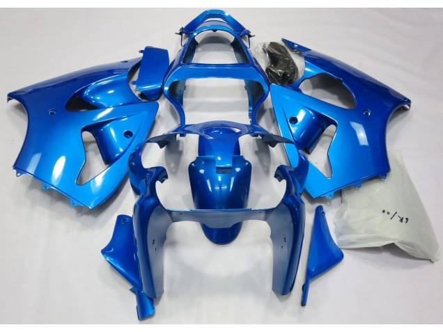 2000-2002 Vibrant Blue Kawasaki ZX6R Motorcycle Fairing 2000-2002 Vibrant Blue Kawasaki ZX6R Motorcycle Fairing