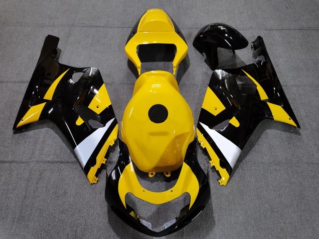 2001-2003 Black and Yellow Suzuki GSXR 600-750 Motorcycle Fairing 2001-2003 Black and Yellow Suzuki GSXR 600-750 Motorcycle Fairing