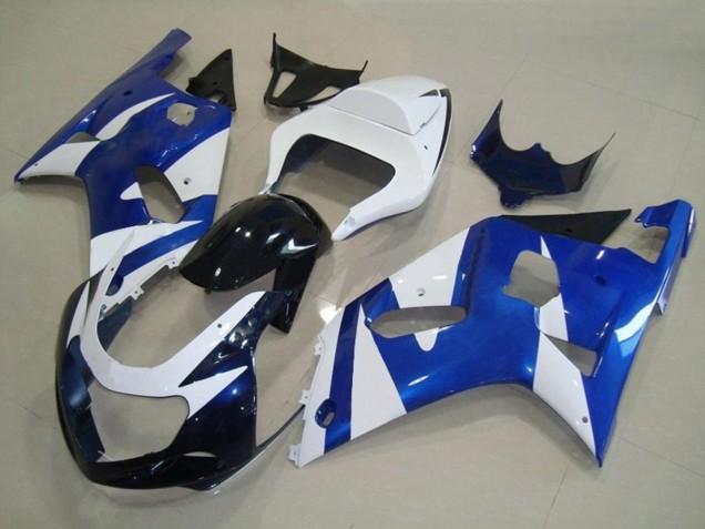 2001-2003 Blue and White OEM Style Suzuki GSXR 600-750 Motorcycle Fairing 2001-2003 Blue and White OEM Style Suzuki GSXR 600-750 Motorcycle Fairing