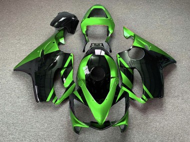 2001-2003 Gloss Green and Black Honda CBR600 F4i Motorcycle Fairing