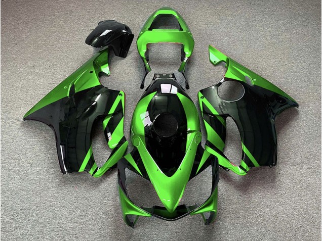 2001-2003 Gloss Green and Black Honda CBR600 F4i Motorcycle Fairing