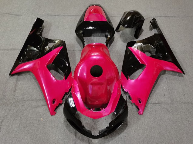 2001-2003 Gloss Pink and Black Suzuki GSXR 600-750 Motorcycle Fairing 2001-2003 Gloss Pink and Black Suzuki GSXR 600-750 Motorcycle Fairing