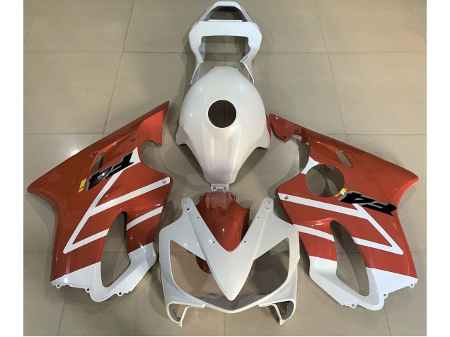 2001-2003 Gloss White and Orange Honda CBR600 F4i Motorcycle Fairing 2001-2003 Gloss White and Orange Honda CBR600 F4i Motorcycle Fairing