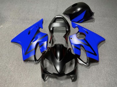 2001-2003 Matte Black and Blue Honda CBR600 F4i Motorcycle Fairing