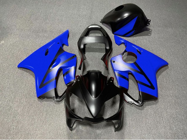 2001-2003 Matte Black and Blue Honda CBR600 F4i Motorcycle Fairing 2001-2003 Matte Black and Blue Honda CBR600 F4i Motorcycle Fairing