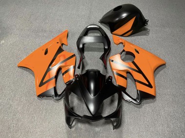 2001-2003 Matte Black and Orange Honda CBR600 F4i Motorcycle Fairing