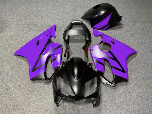 2001-2003 Matte Black and Purple Honda CBR600 F4i Motorcycle Fairing 2001-2003 Matte Black and Purple Honda CBR600 F4i Motorcycle Fairing