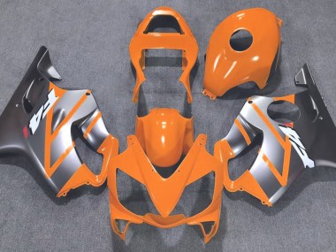 2001-2003 Orange and Matte Silver Honda CBR600 F4i Motorcycle Fairing