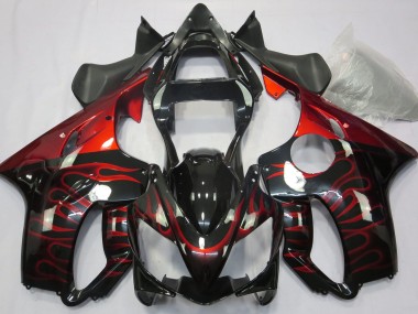 2001-2003 Red Flame Honda CBR600 F4i Motorcycle Fairing