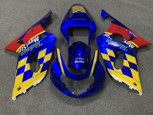 2001-2003 Telefonica Suzuki GSXR 600-750 Motorcycle Fairing