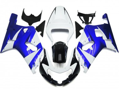 2001-2003 Vibrant Blue and White OEM Style Suzuki GSXR 600-750 Motorcycle Fairing