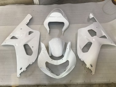 2001-2003 White RS Suzuki GSXR 600-750 Motorcycle Fairing