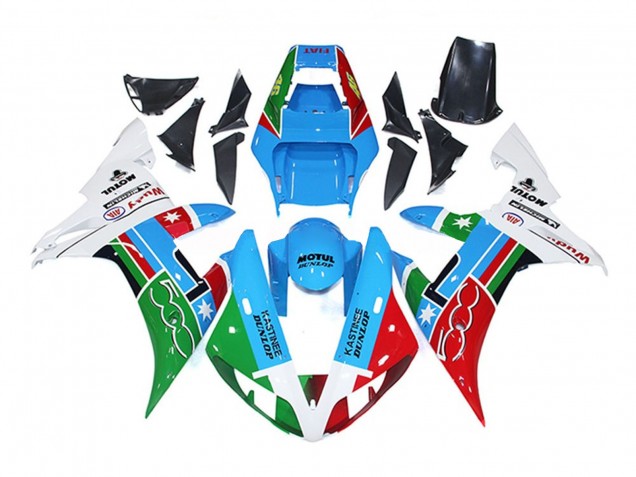 2002-2003 500 Light Blue Yamaha R1 Motorcycle Fairing 2002-2003 500 Light Blue Yamaha R1 Motorcycle Fairing