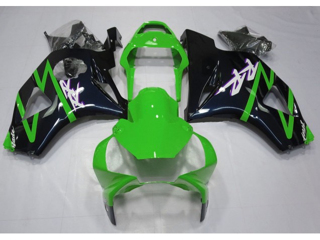2002-2003 Gloss Black and Green Honda CBR954RR Motorcycle Fairing 2002-2003 Gloss Black and Green Honda CBR954RR Motorcycle Fairing