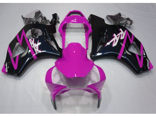 2002-2003 Gloss Black and Pink Honda CBR954RR Motorcycle Fairing 2002-2003 Gloss Black and Pink Honda CBR954RR Motorcycle Fairing