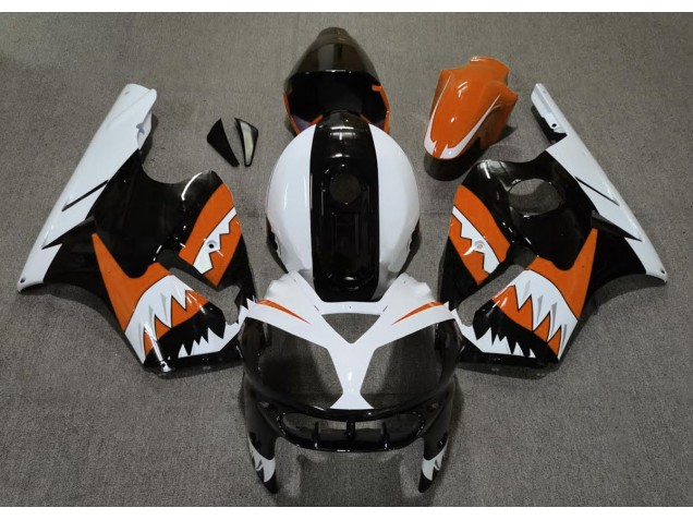 2002-2005 Orange Shark Kawasaki ZX12R Motorcycle Fairing 2002-2005 Orange Shark Kawasaki ZX12R Motorcycle Fairing