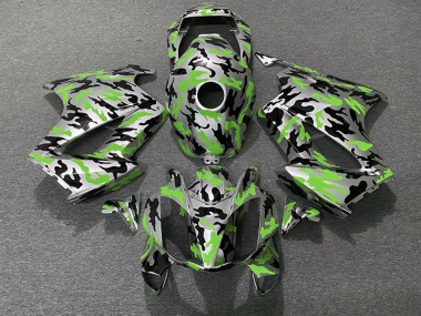 2002-2012 Green Camo Honda VFR800 Motorcycle Fairing