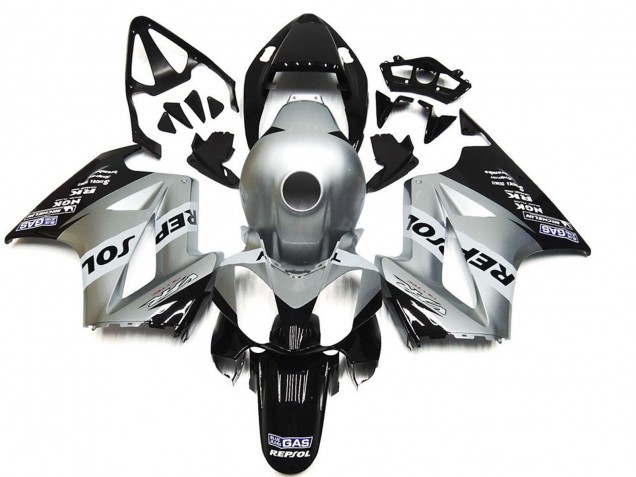 2002-2012 Silver Repsol Honda VFR800 Motorcycle Fairing 2002-2012 Silver Repsol Honda VFR800 Motorcycle Fairing